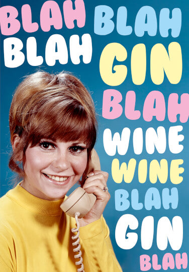 Blah Blah Gin Wine Card