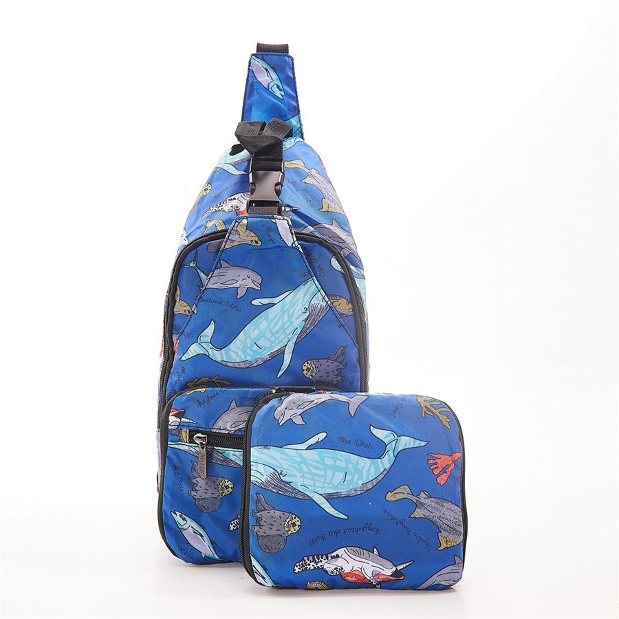 Cross Body Bag Blue Sea Creatures