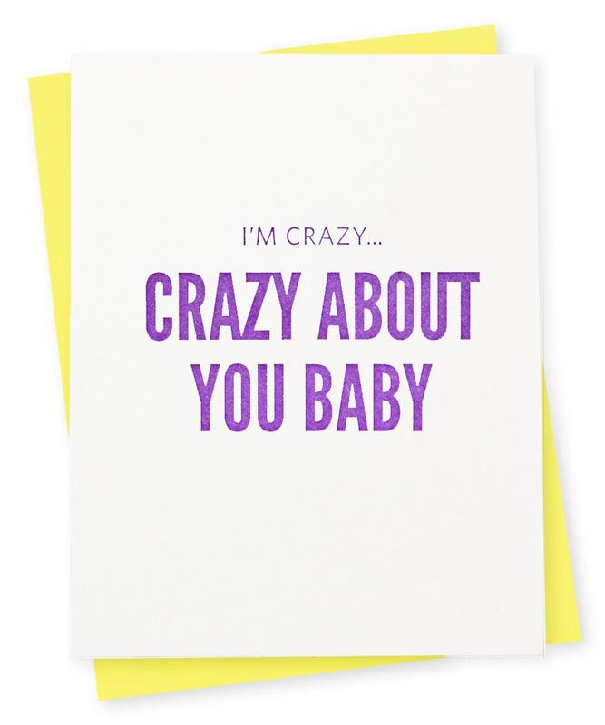 Crazy About You Baby Card