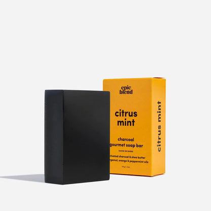 Citrus Mint Bar Soap Charcoal