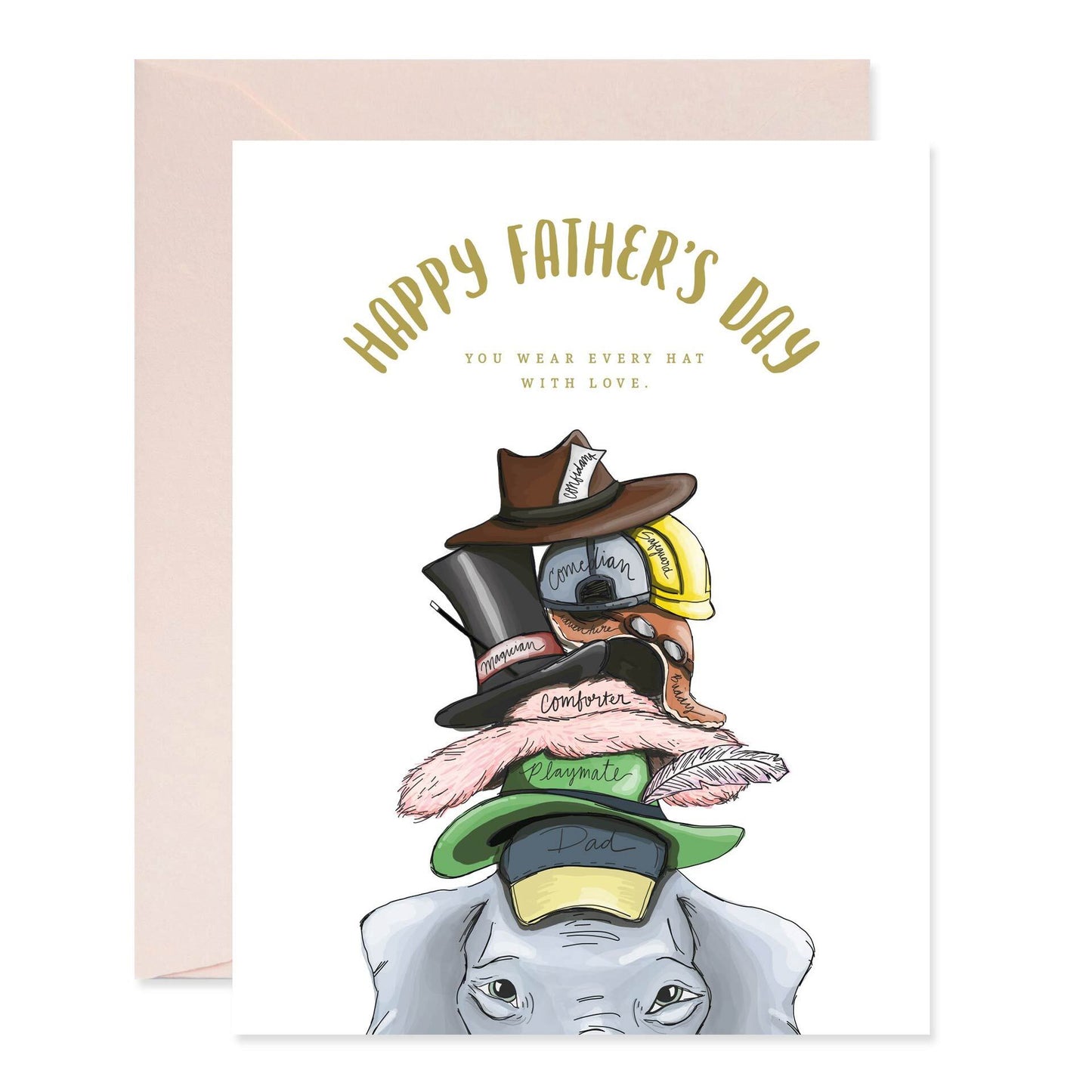 Many Hats Happy Father's Day Card