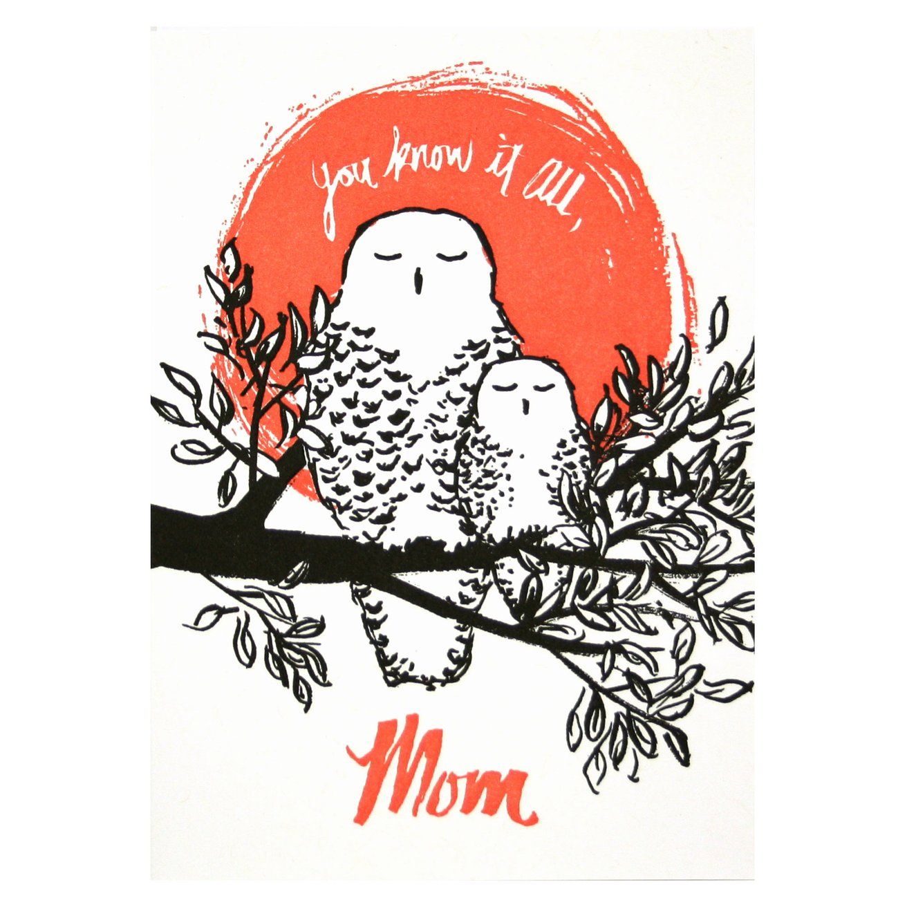 Mom Owl Card