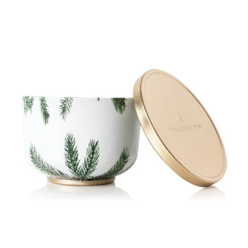 Frasier Fir Poured Candle Tin With Gold Lid