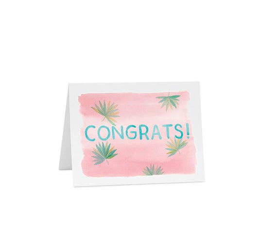 Cactus Pink Congrats Card