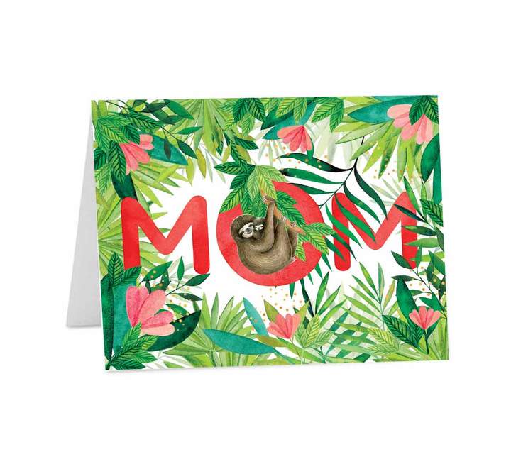 Sloth Mom Card