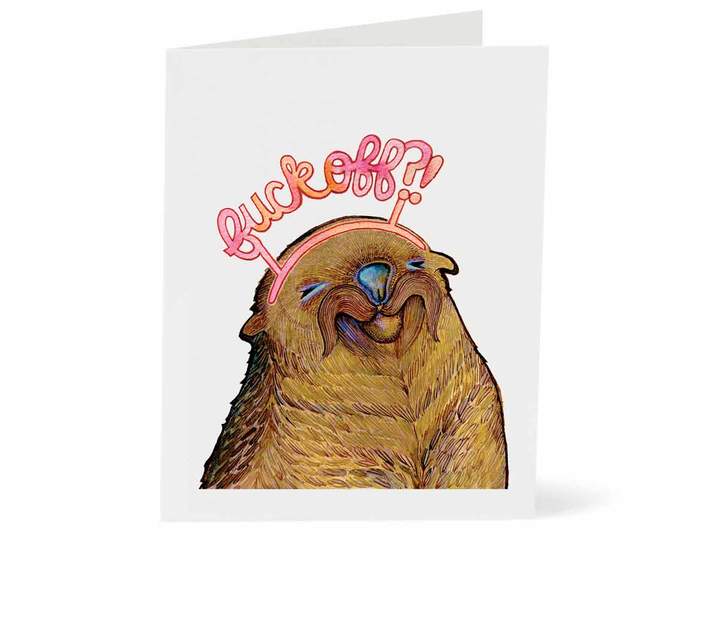 Otter F*ck Off Card