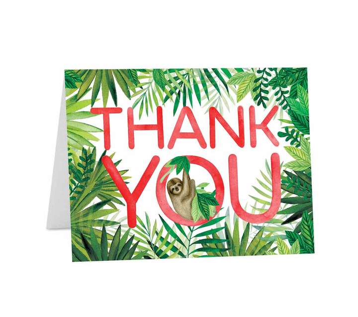 Thank You Sloth Hangs Card