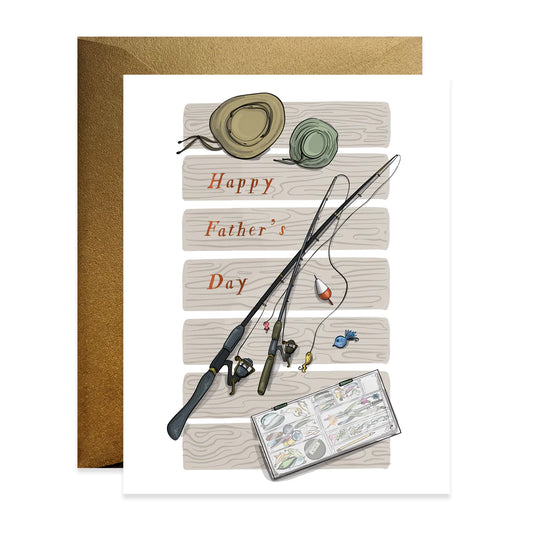 Fishing Rod Father's Day Card