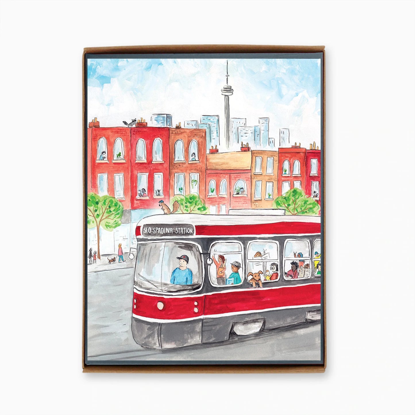 Toronto Spadina Streetcar Blank Boxed Cards