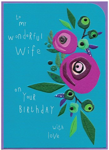 Wonderful Wife Birthday Card