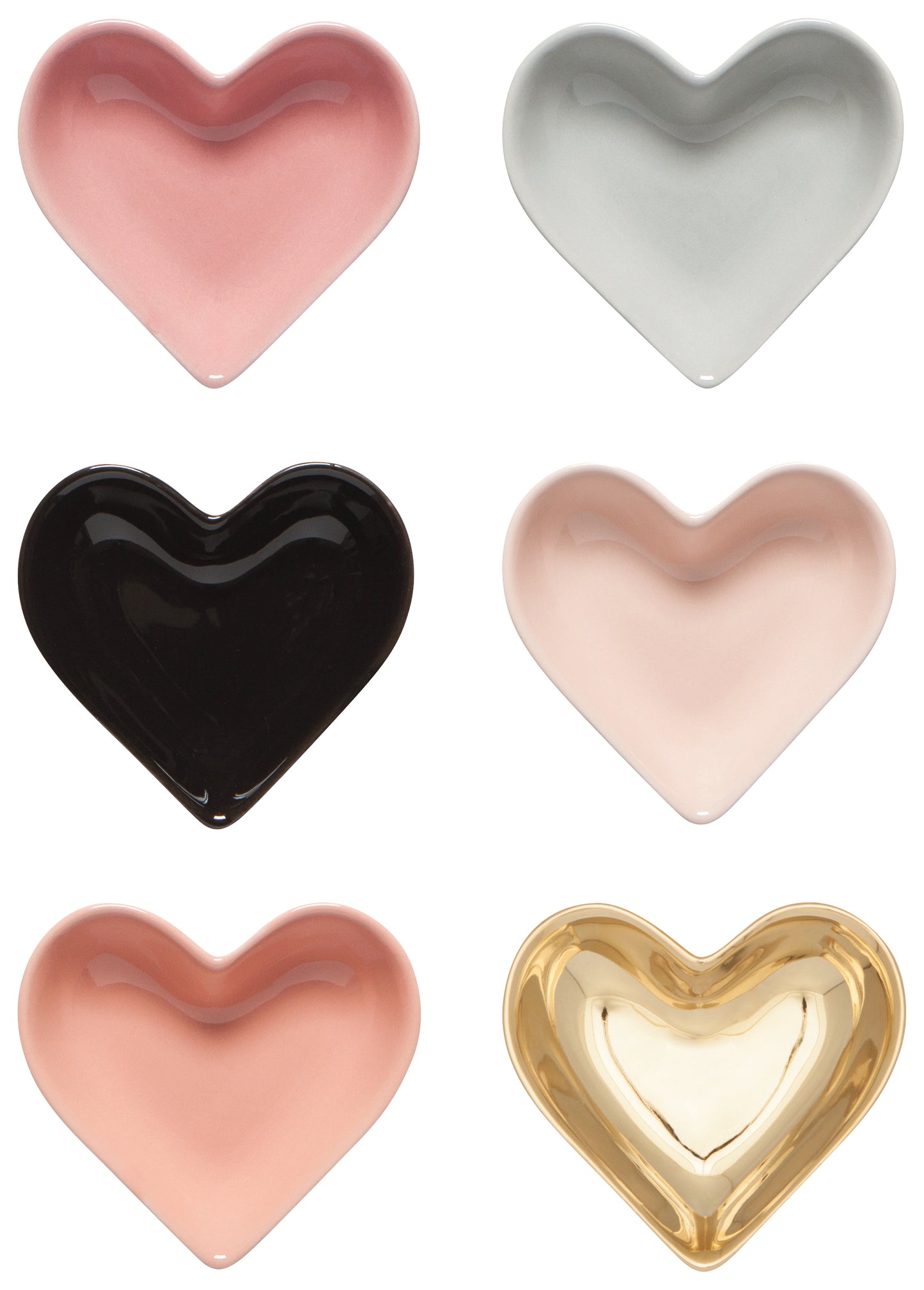 Pinch Bowl Heart Set/6