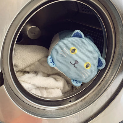 Handy Cat Laundry Bag Blue