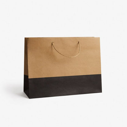 Kraft Bag Dip-Dyed Black Bag