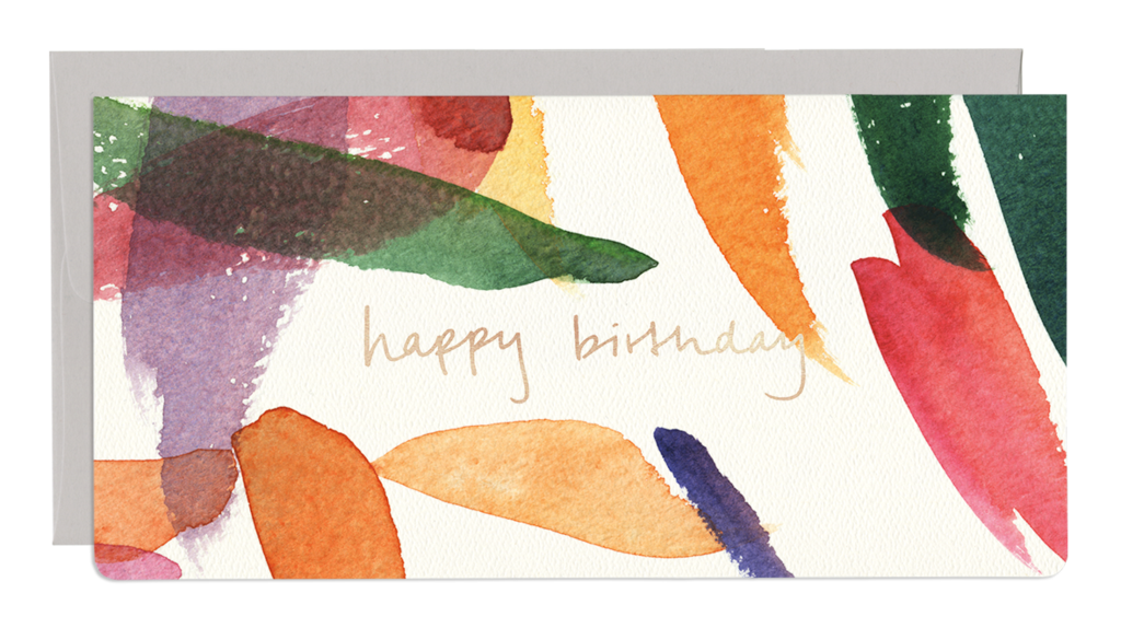 Colourful Birthday Monarch Card
