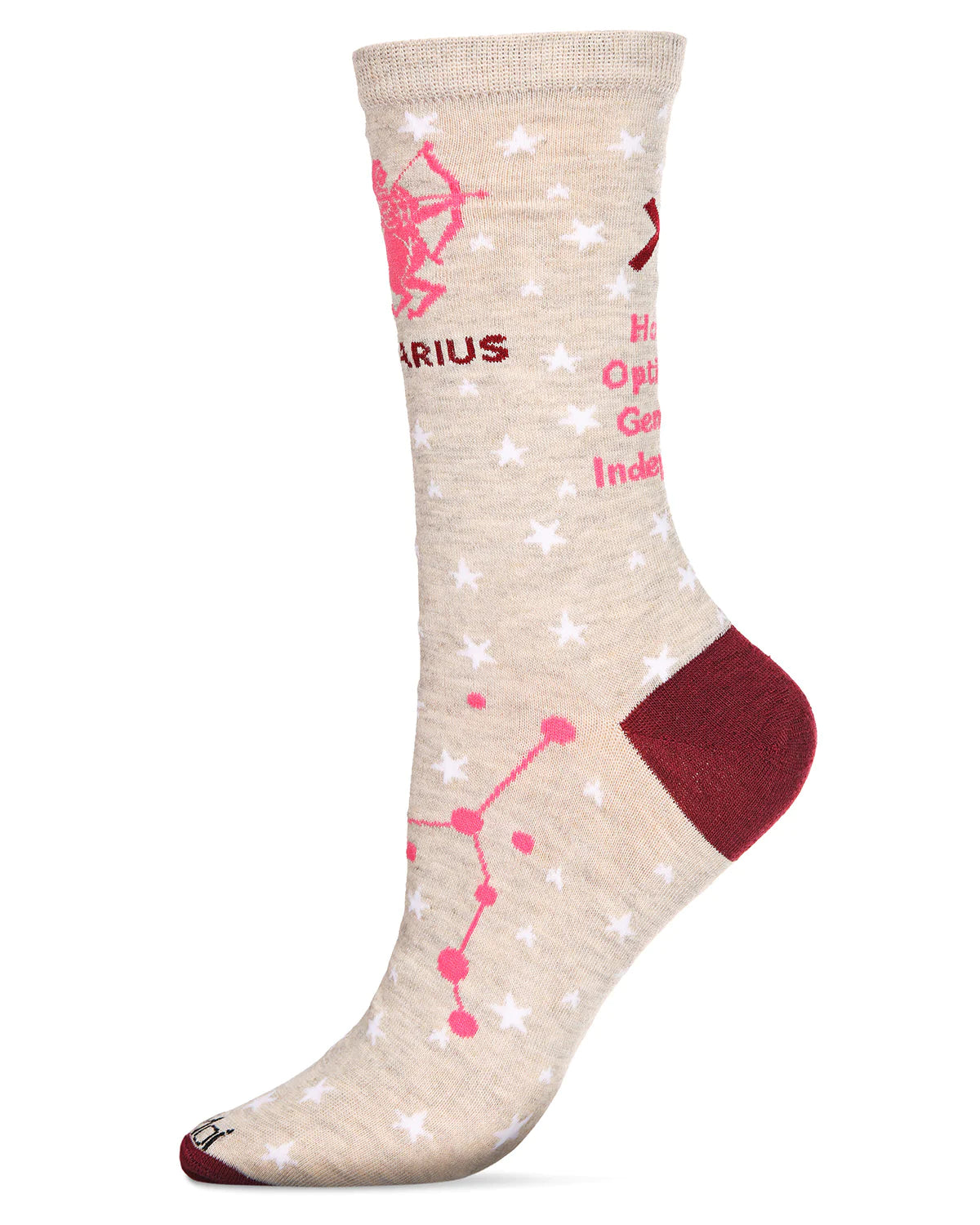 Sagittarius Zodiac Sign Crew Hemp Heather Socks