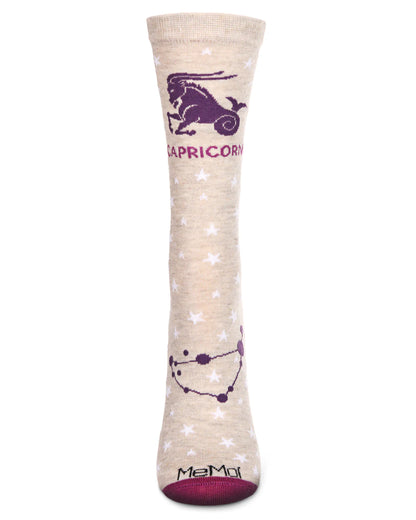 Capricorn Zodiac Sign Crew Hemp Heather Socks