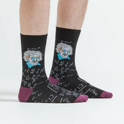 Men’s Crew Socks Relatively Cool (Black)