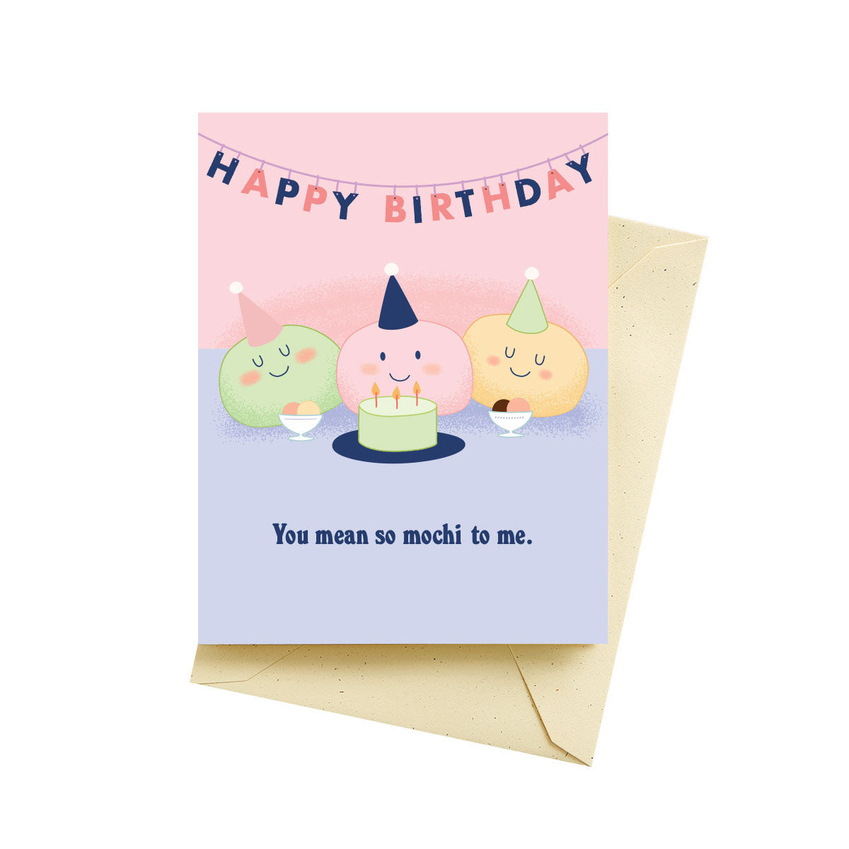 Mochi Party Birthday Card