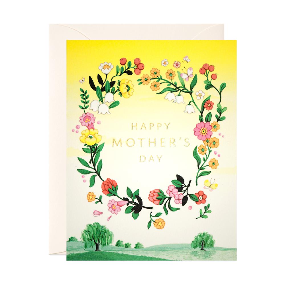 Yellow Floral Mother's Day Card