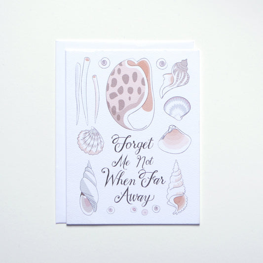 Forget Me Not Shells Card