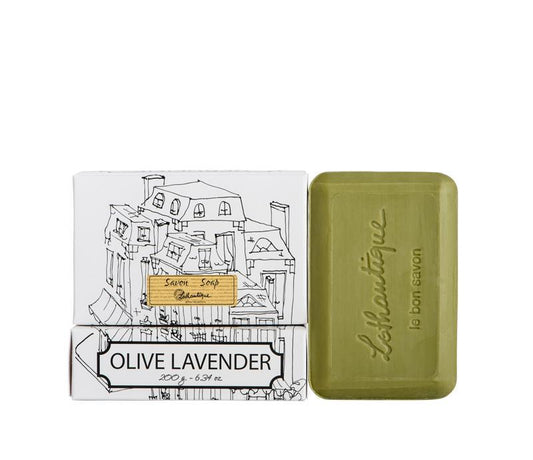 White Boxed Soap Bar Olive Lavender