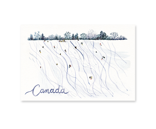 Postcard Canada Toboggan