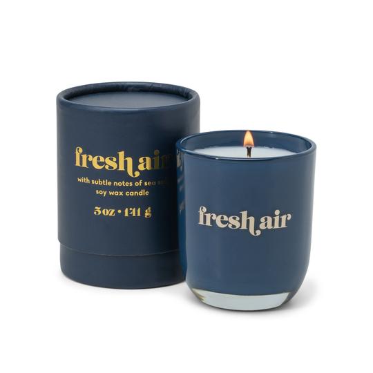 Petite Candle 5oz Navy Opaque Glass Fresh Air