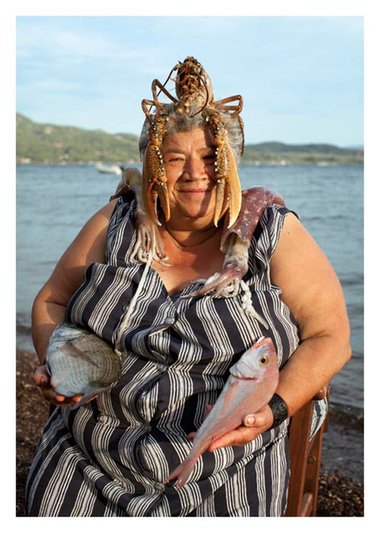 Lobster Lady Birthday Card