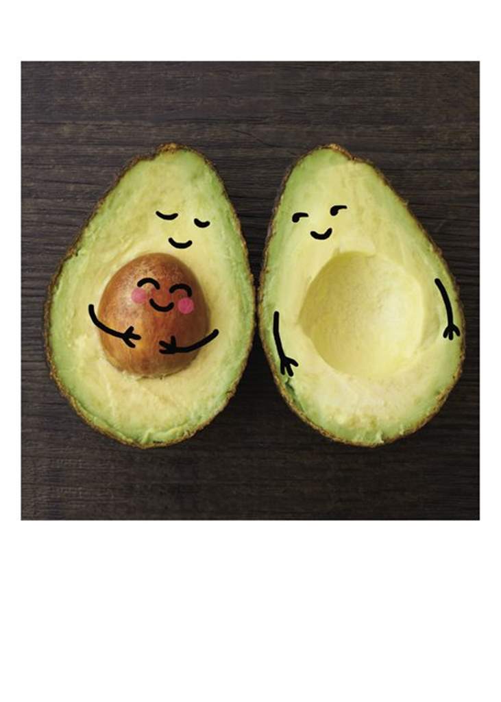Pregnant Avocado New Baby Card