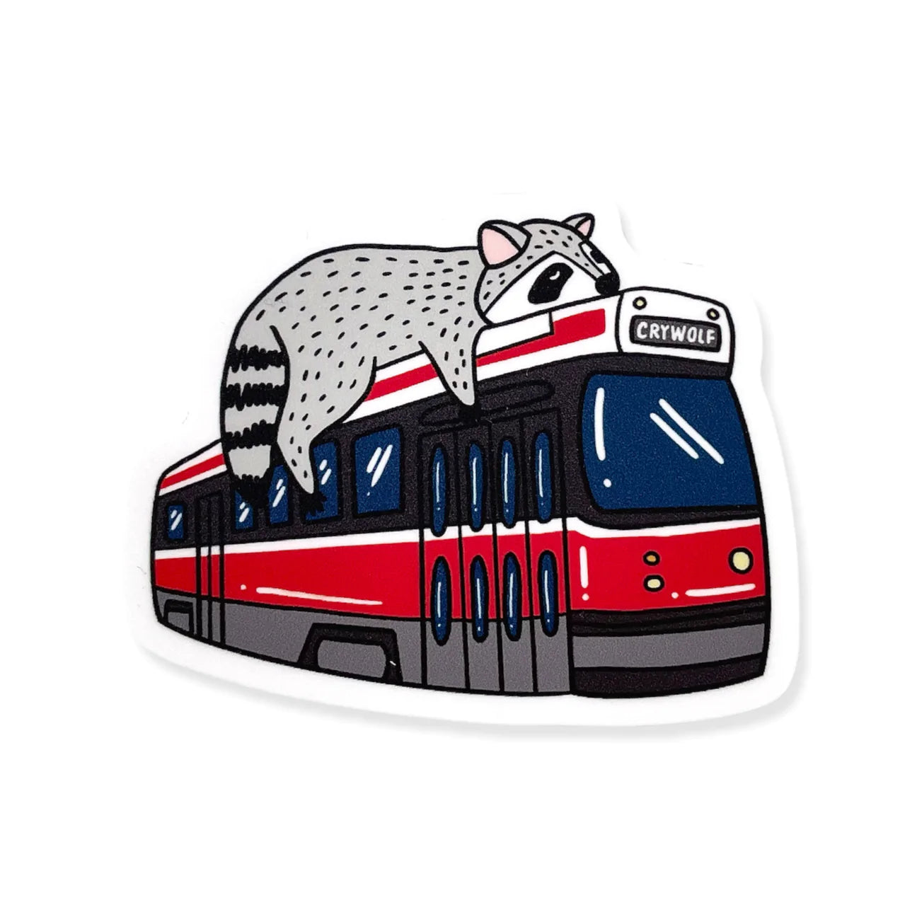S22 Raccoon City Sticker Streetcar Raccoon