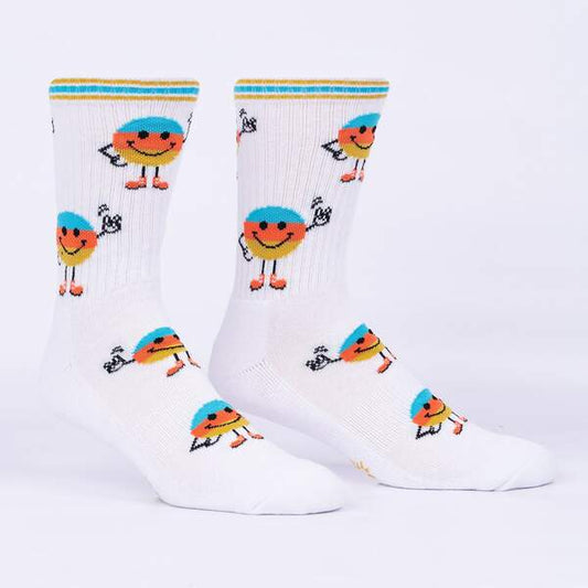Athletic Ribbed Crew M/L This is My Happy Face Socks