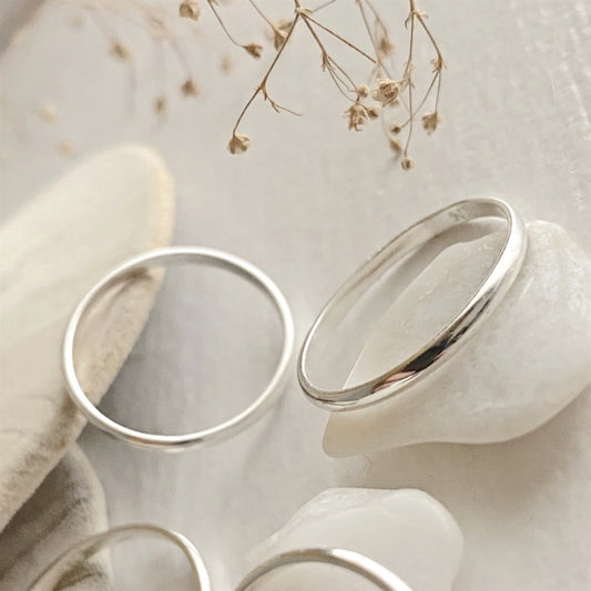 Jane Tiny Plain Ring in Sterling Silver