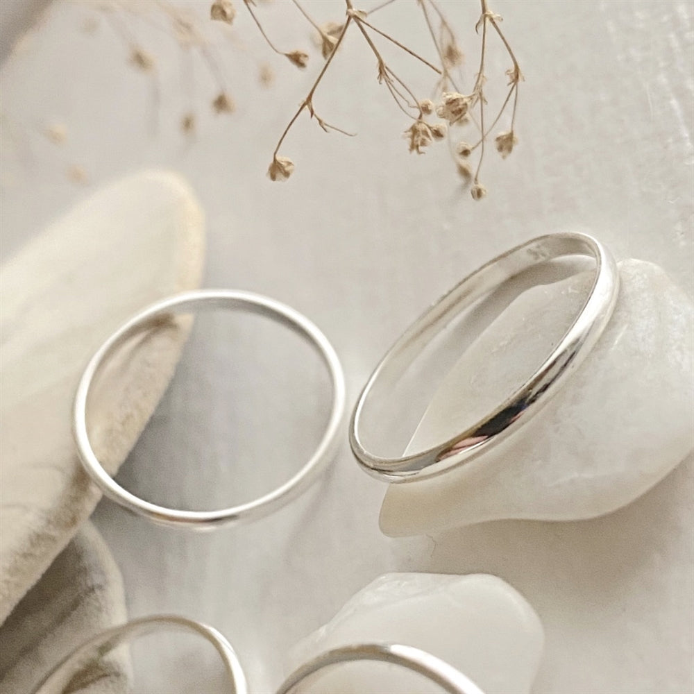Jane Tiny Plain Ring in Sterling Silver