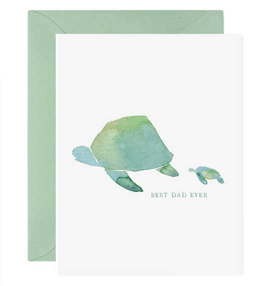 Sea Turtle Dad Father's Day Card