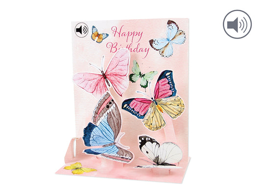 Sight 'n Sound Watercolour Butterflies Card