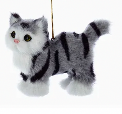 Plush Furry Cat Ornament