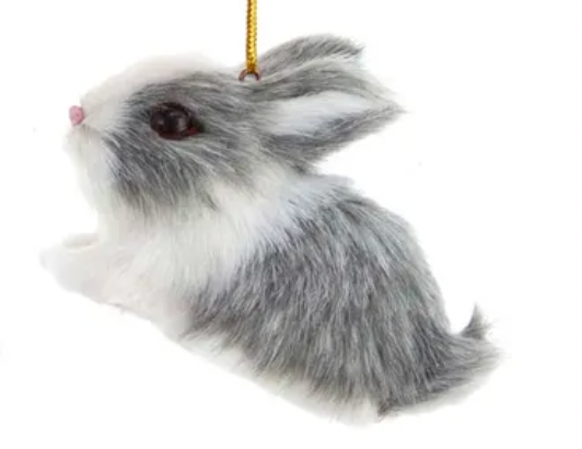 Furry Rabbit Ornament