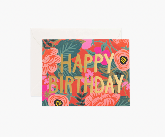 Poppy Birthday Card