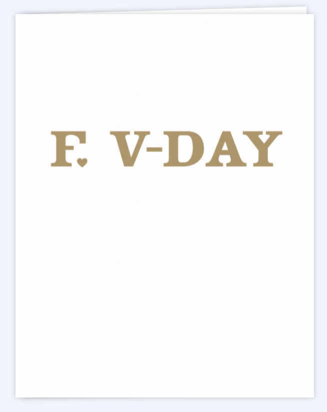 F V-DAY Card