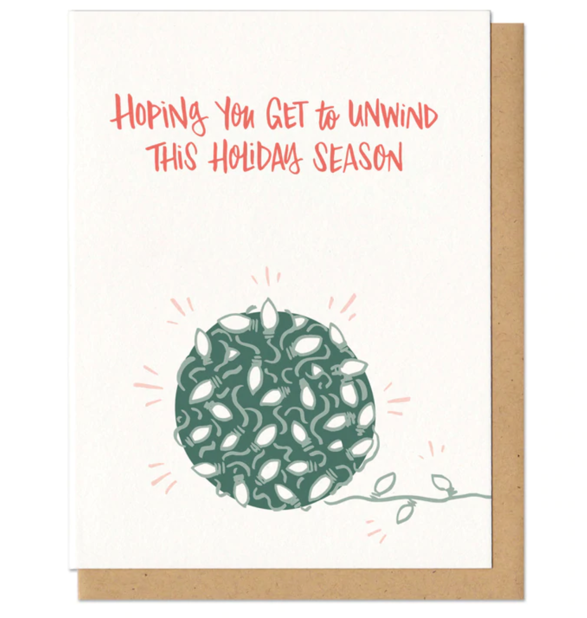 Unwind This Holiday Season Greeting Card Box of 6 Set