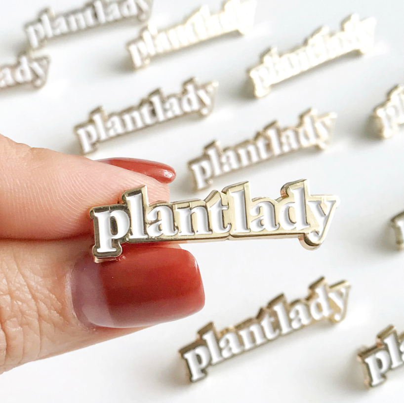 @36 Plant Lady Lapel Pin