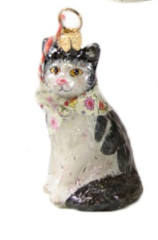 Kitten Glass Ornament