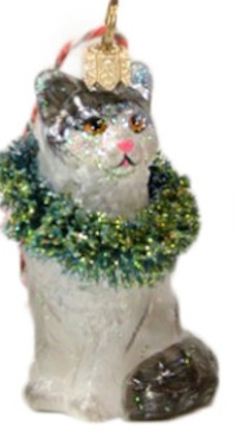 Kitten Glass Ornament