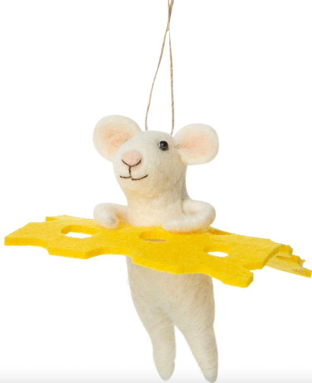 Felt Mouse Who Got The Cheese Ornament