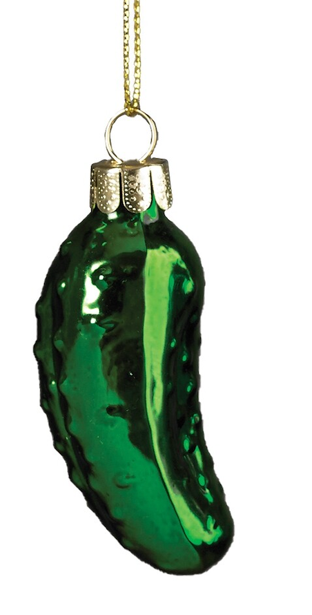 Glass Pickle Ornament