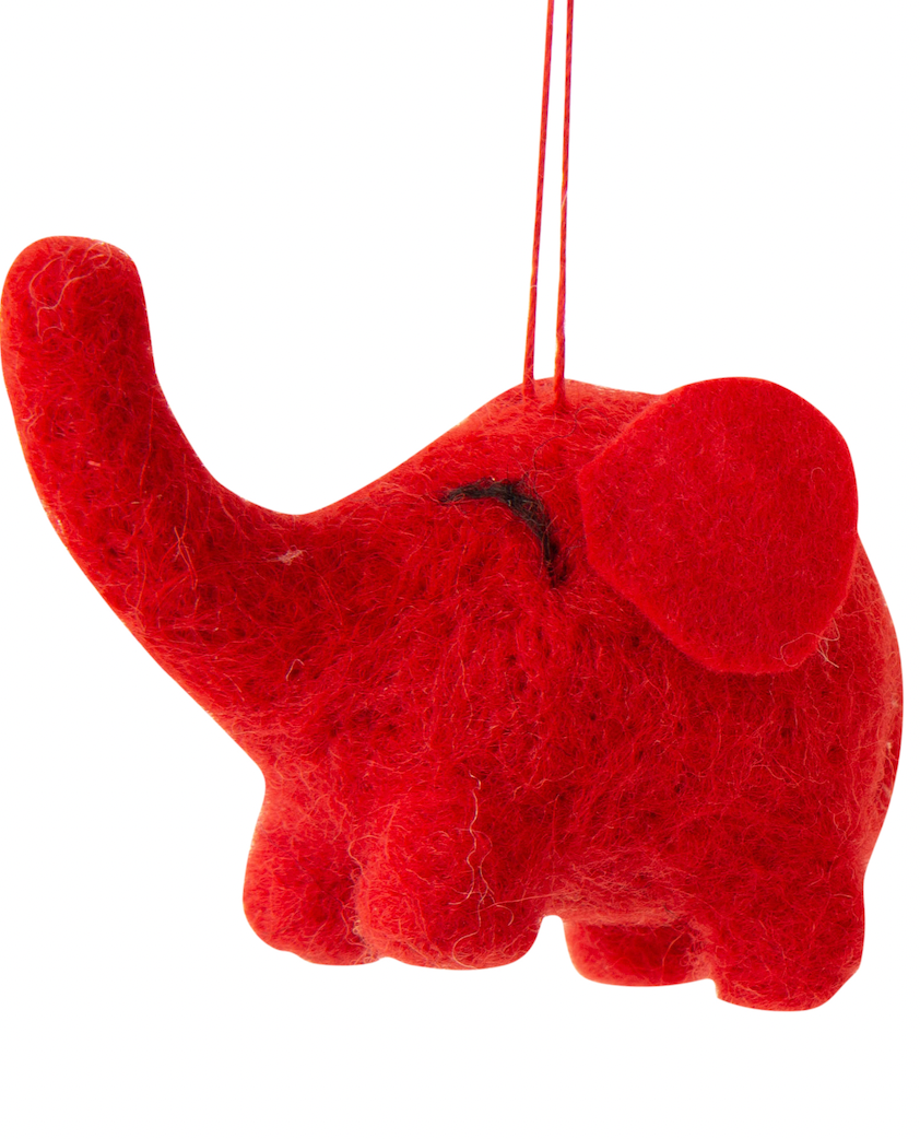 F94 - Felt Mini Elephant Ornament