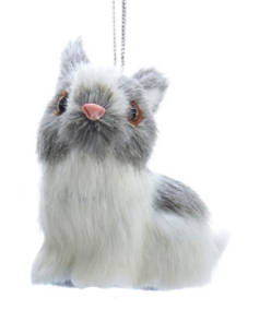 Furry Bunny Ornament