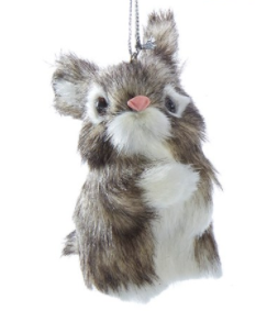 Furry Bunny Ornament