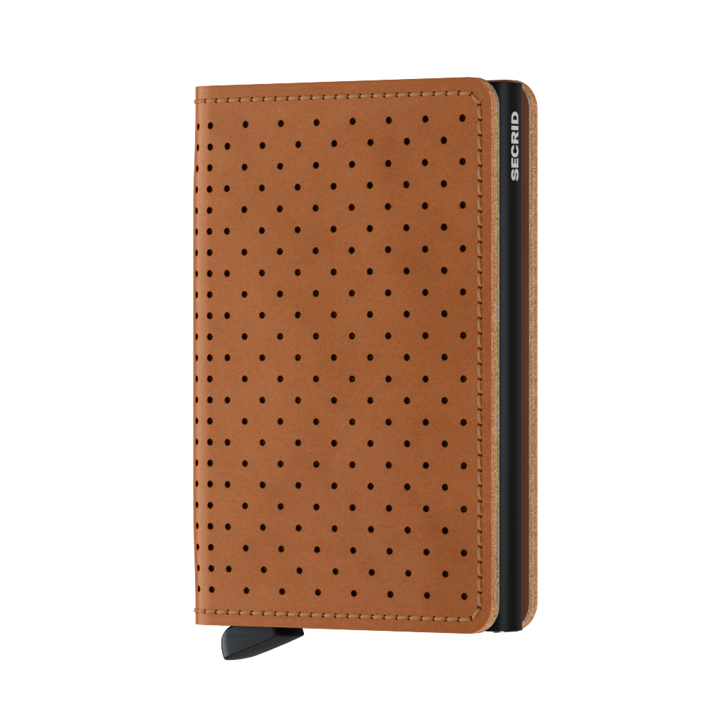 Slimwallet Perforated Cognac
