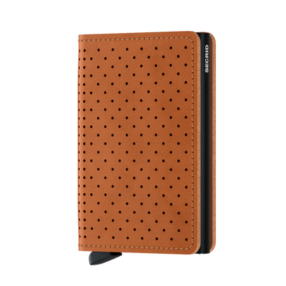 Slimwallet Perforated Cognac